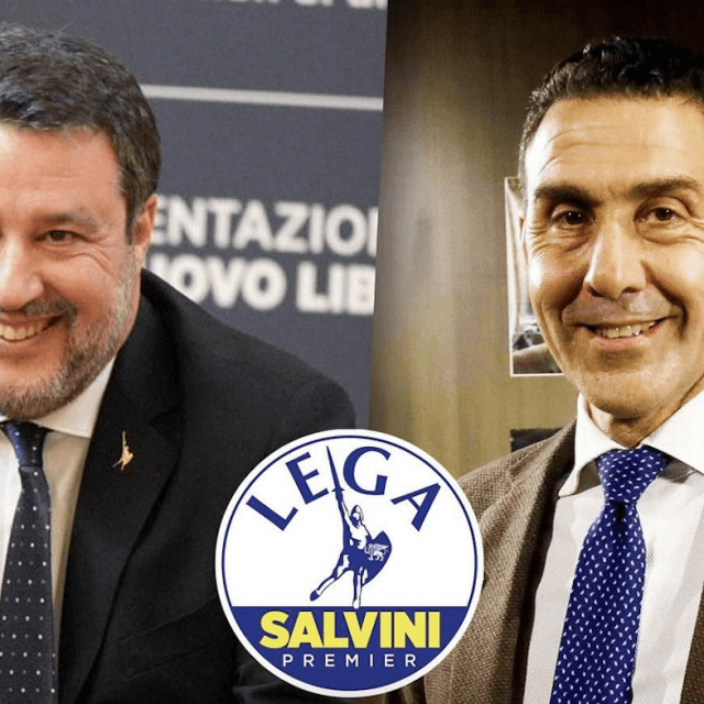 Matteo Salvini annuncia la candidatura di Roberto Vannacci alle Europee il giorno della Liberazione - Matteo Salvini e Roberto Vannacci - Gay.it Blog